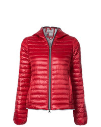 Женская красная куртка-пуховик от Duvetica