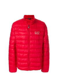 Мужская красная куртка-пуховик от Ea7 Emporio Armani