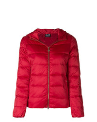 Женская красная куртка-пуховик от Ea7 Emporio Armani