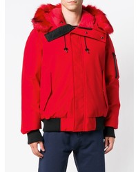 Мужская красная куртка-пуховик от Kenzo