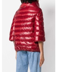 Женская красная куртка-пуховик от Herno