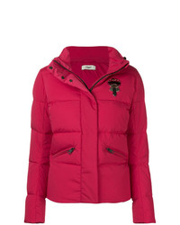 Женская красная куртка-пуховик от Fendi