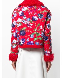 Женская красная куртка-пуховик от Kenzo