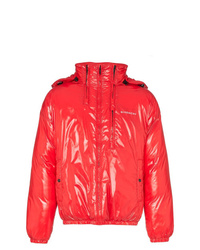 Мужская красная куртка-пуховик от Givenchy
