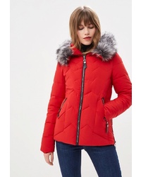 Женская красная куртка-пуховик от Goldrai