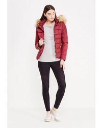 Женская красная куртка-пуховик от Jennyfer
