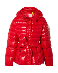 Женская красная куртка-пуховик от Moncler Genius