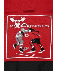 Мужская красная куртка-пуховик от Moose Knuckles