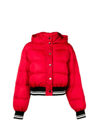 Женская красная куртка-пуховик от MSGM
