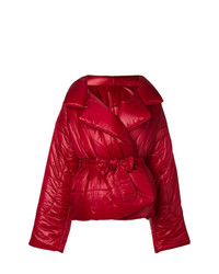 Женская красная куртка-пуховик от Norma Kamali