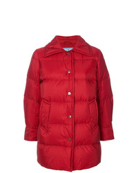 Женская красная куртка-пуховик от Prada