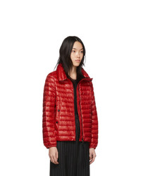 Женская красная куртка-пуховик от Moncler