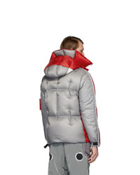 Мужская красная куртка-пуховик от Moncler Genius