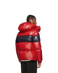 Мужская красная куртка-пуховик от Moncler