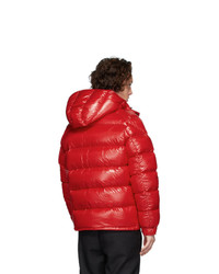 Мужская красная куртка-пуховик от Moncler