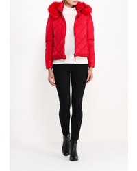 Женская красная куртка-пуховик от Rinascimento
