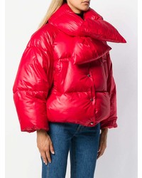 Женская красная куртка-пуховик от Hache