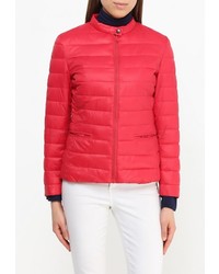 Женская красная куртка-пуховик от Sisley