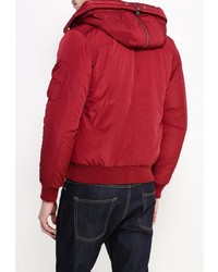 Мужская красная куртка-пуховик от Topman