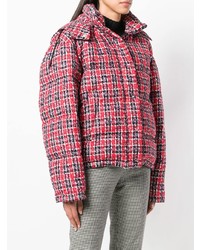 Женская красная куртка-пуховик от Gucci