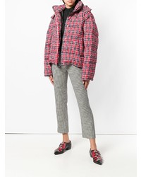 Женская красная куртка-пуховик от Gucci