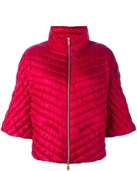 Женская красная куртка-пуховик