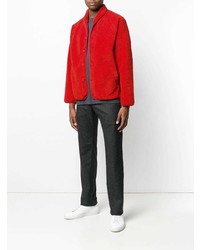 Мужская красная куртка-рубашка от YMC