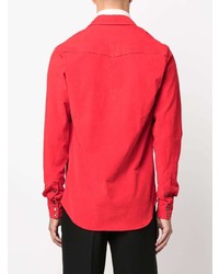 Мужская красная куртка-рубашка от PT TORINO