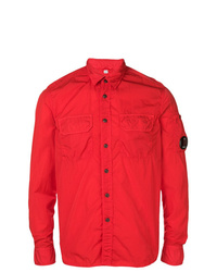 Мужская красная куртка-рубашка от CP Company