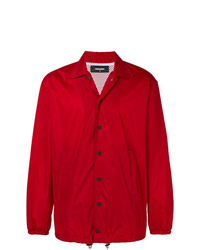 Мужская красная куртка-рубашка от DSQUARED2
