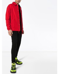 Мужская красная куртка-рубашка от Moschino