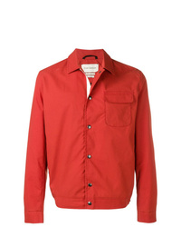 Мужская красная куртка-рубашка от Oliver Spencer