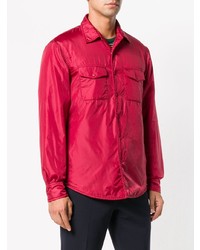 Мужская красная куртка-рубашка от Aspesi