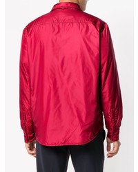 Мужская красная куртка-рубашка от Aspesi