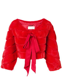 Женская красная куртка от Alberta Ferretti