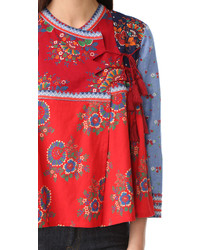 Женская красная куртка от Ulla Johnson