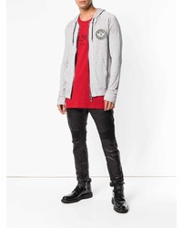 Мужская красная майка с принтом от Balmain