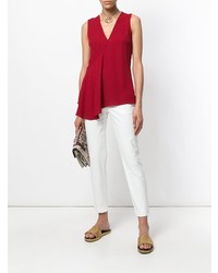 Женская красная майка от Theory