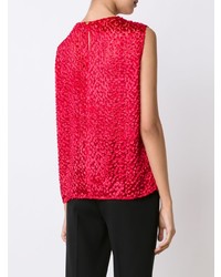 Женская красная майка от Maison Rabih Kayrouz