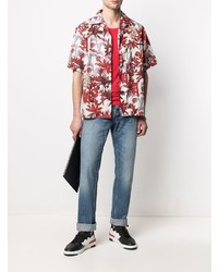 Мужская красная майка от Versace