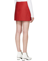 Красная мини-юбка от Courreges