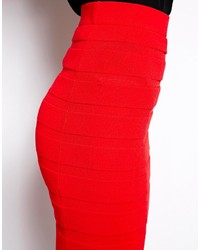 Красная мини-юбка от Mango