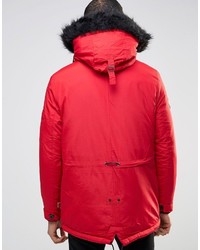 Мужская красная парка от Bellfield