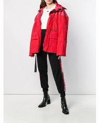 Женская красная парка от Unravel Project