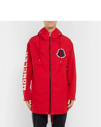 Мужская красная парка от Moncler