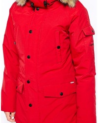 Женская красная парка от Carhartt