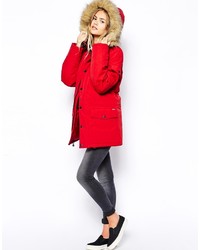 Женская красная парка от Carhartt