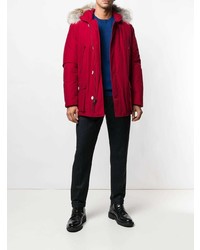 Мужская красная парка от Woolrich