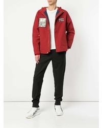 Мужская красная парка от Makavelic