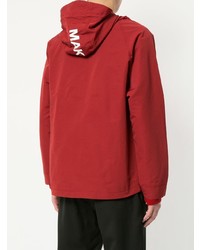Мужская красная парка от Makavelic
